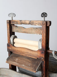 antique Belknap Bluegrass wringer washstand