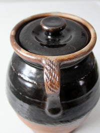 vintage studio pottery jar