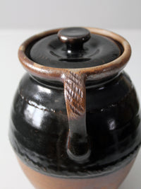 vintage studio pottery jar