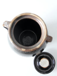 vintage studio pottery jar