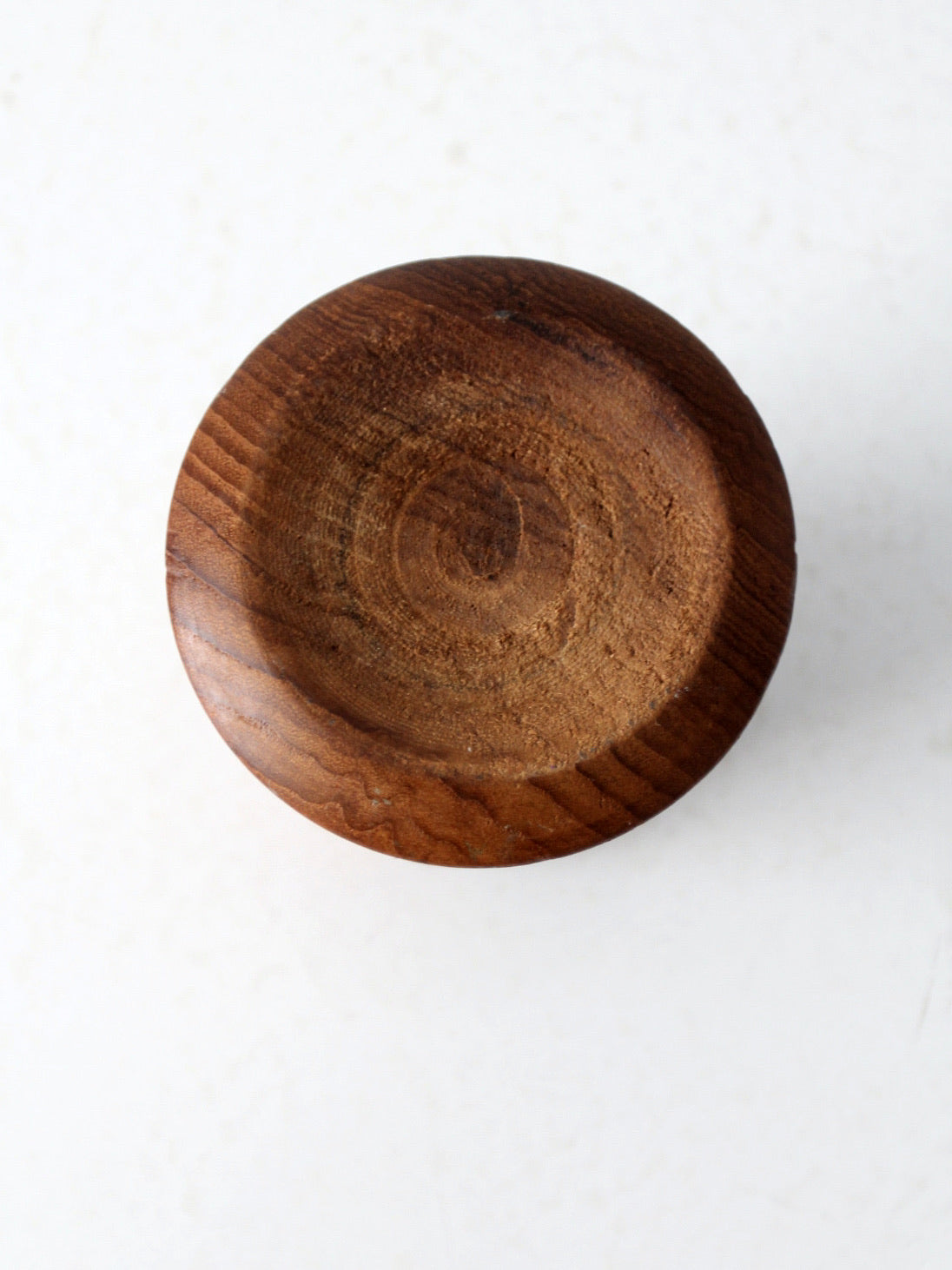 mid-century wooden candlestick holder