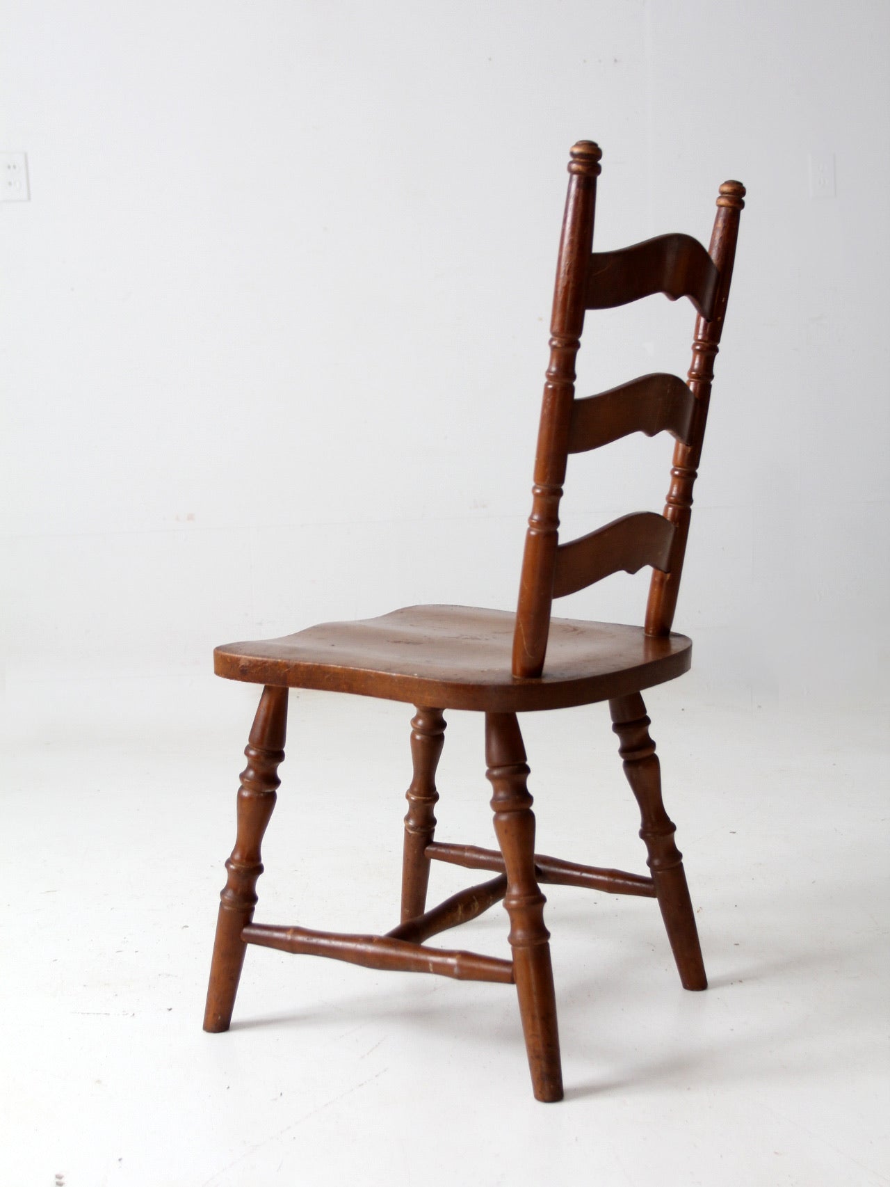 vintage wooden ladder back chair