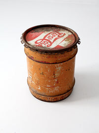 vintage Pepsi-Cola syrup industrial drum