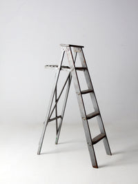 vintage wooden painters ladder