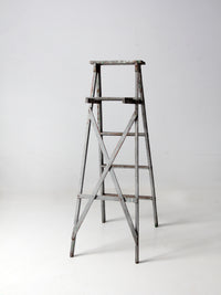 vintage wooden painters ladder