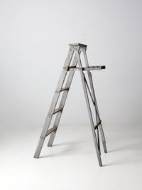 vintage wooden painters ladder