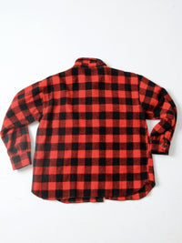 vintage 50s red flannel shirt