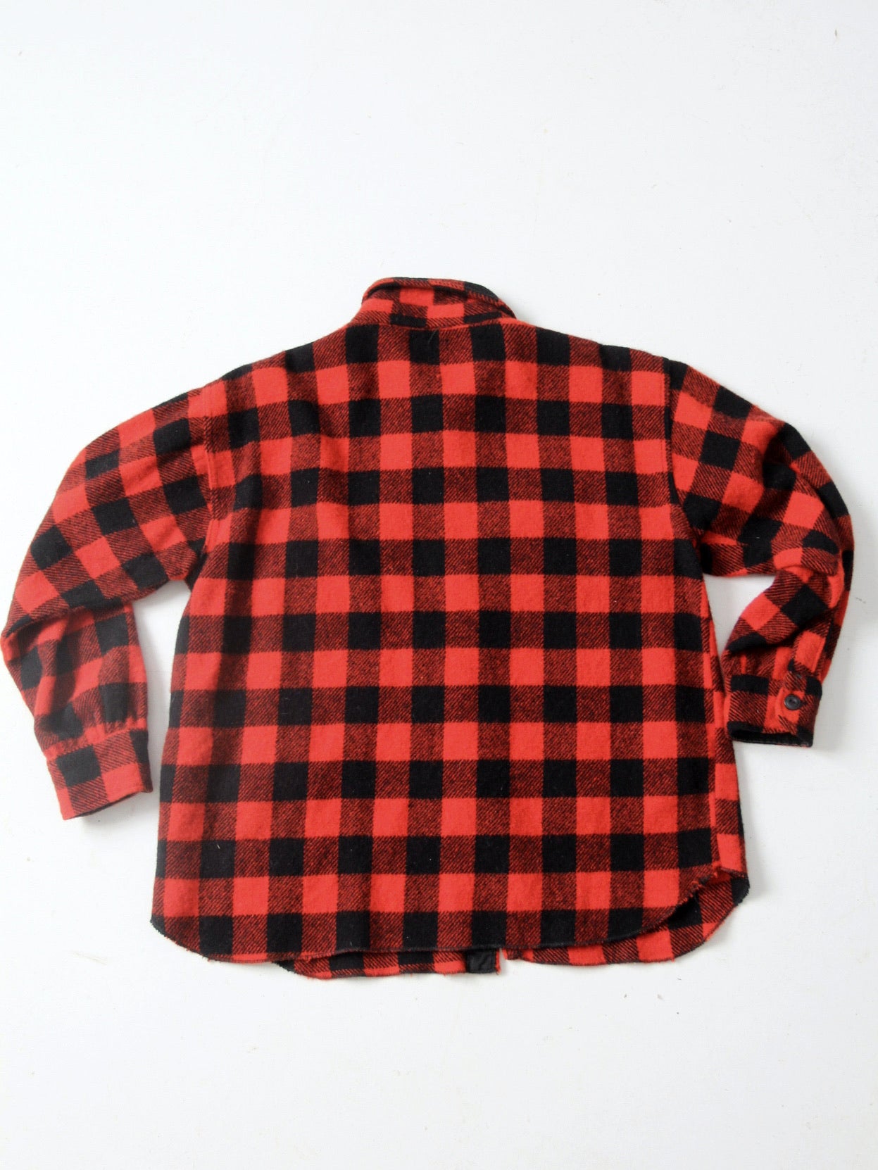 vintage 50s red flannel shirt