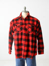 vintage 50s red flannel shirt