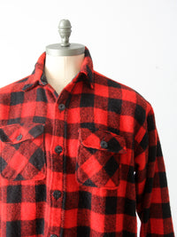 vintage 50s red flannel shirt