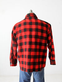 vintage 50s red flannel shirt