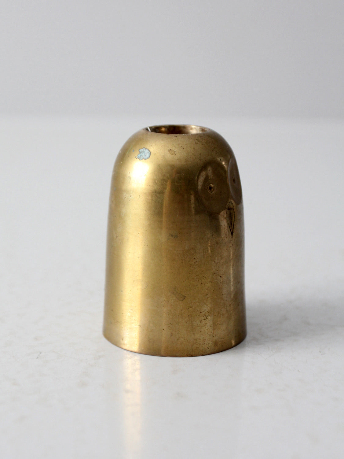 mid century owl candlestick holder