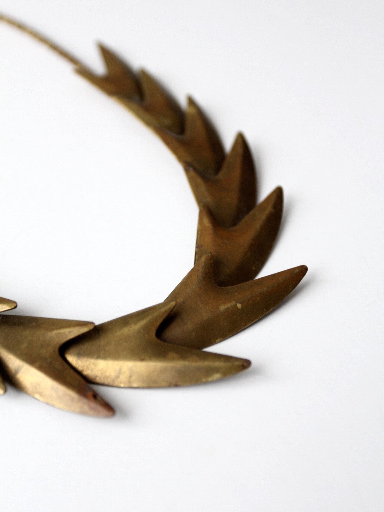 vintage brass necklace