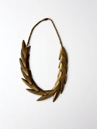 vintage brass necklace