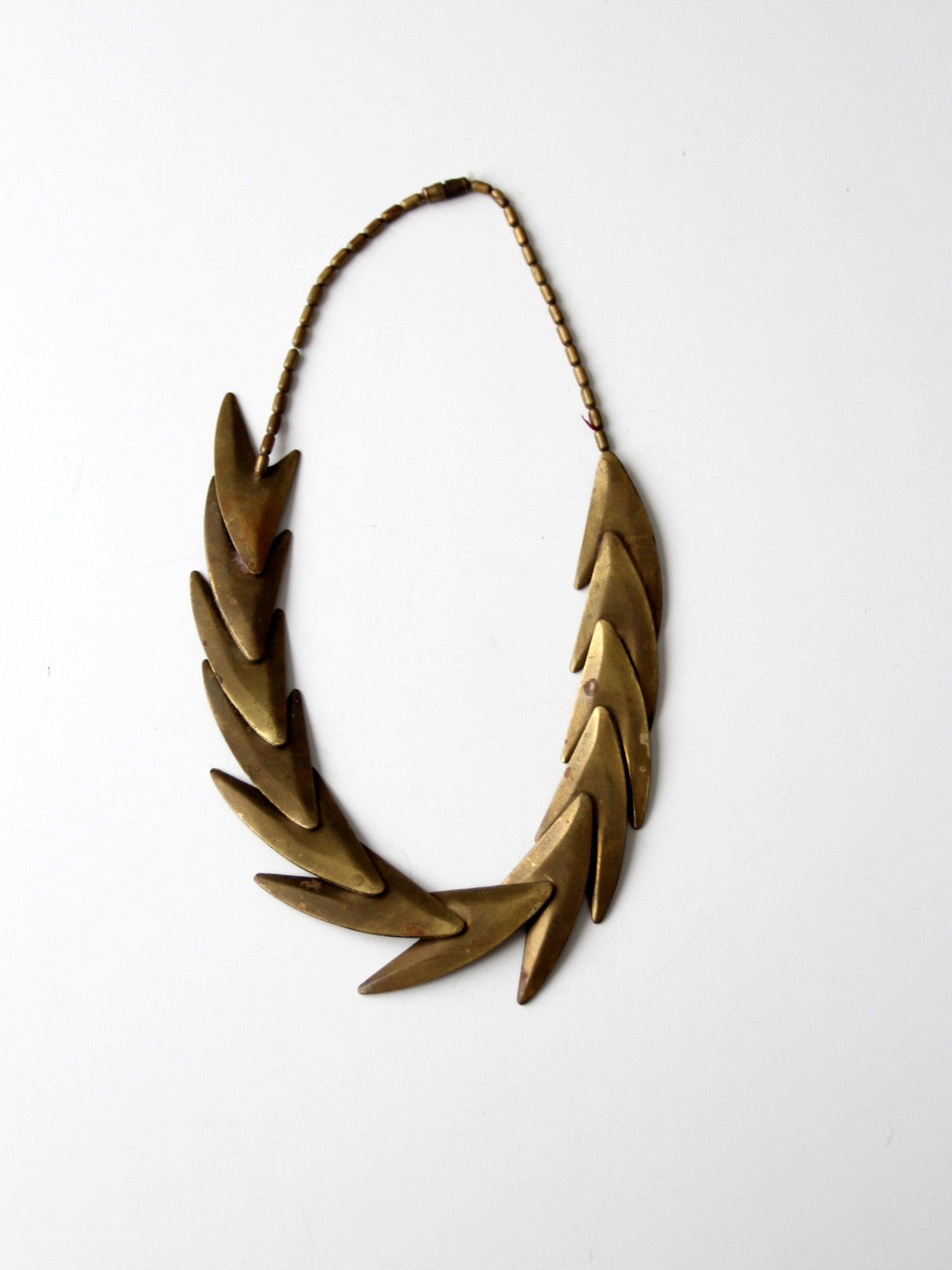 vintage brass necklace