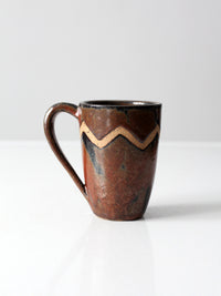 vintage studio pottery mug