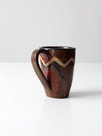 vintage studio pottery mug