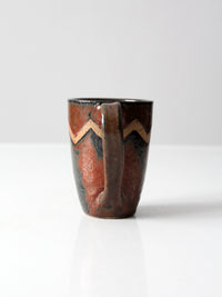 vintage studio pottery mug