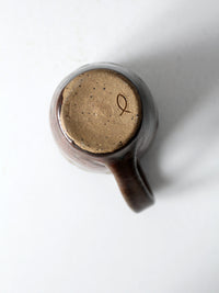 vintage studio pottery mug