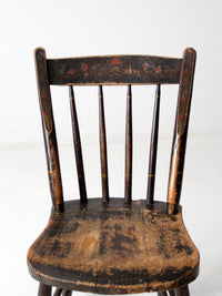 antique painted wood chair