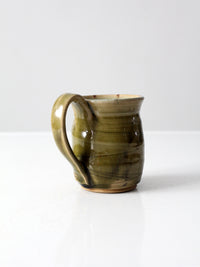 vintage studio pottery mug