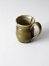 vintage studio pottery mug