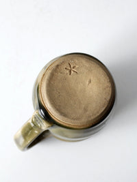 vintage studio pottery mug