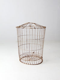 vintage industrial wire basket