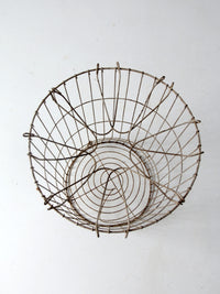 vintage industrial wire basket