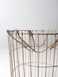 vintage industrial wire basket