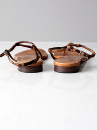 vintage Dolce & Gabbana thong ankle strap sandals