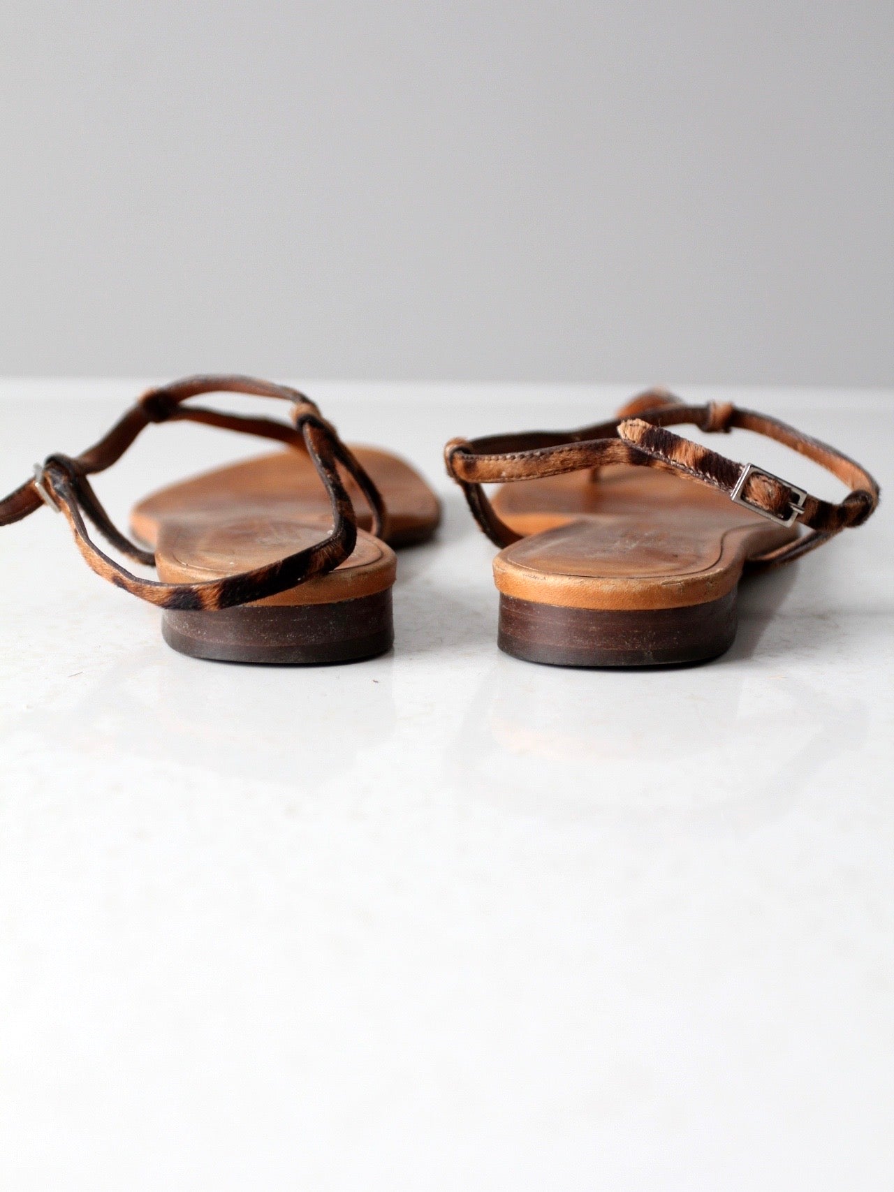 vintage Dolce & Gabbana thong ankle strap sandals