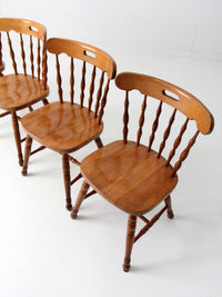 vintage pub style dining chairs set of 4