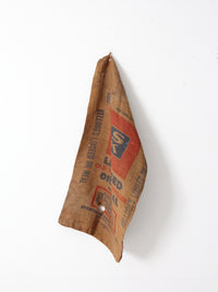 vintage Kellogg's burlap farm sack