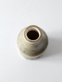 vintage studio pottery bottle vase