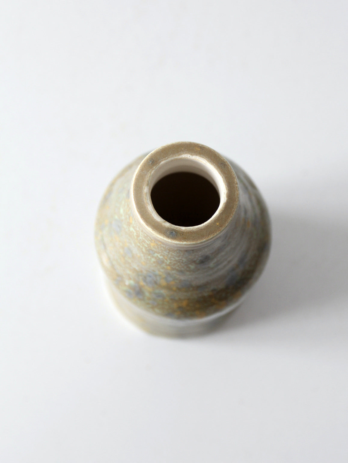 vintage studio pottery bottle vase