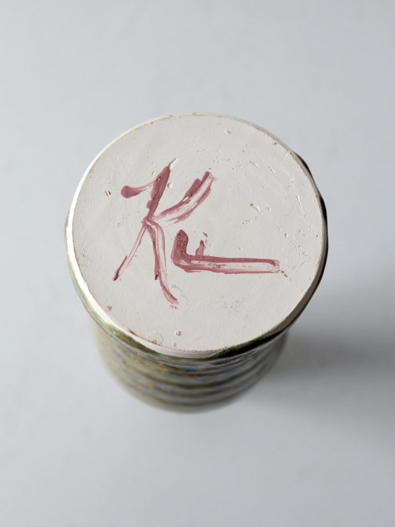 vintage studio pottery bottle vase