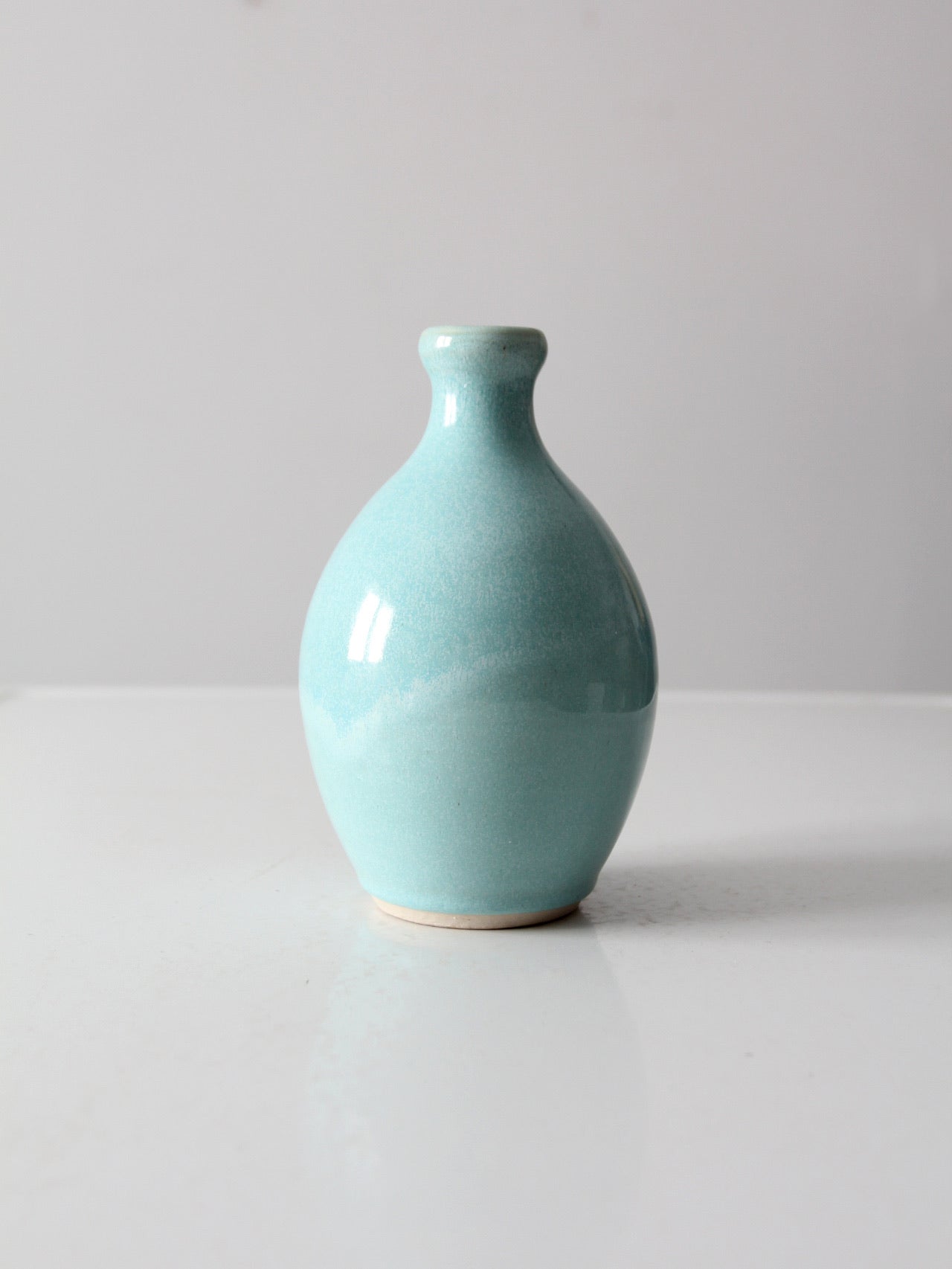 vintage studio pottery bottleneck vase