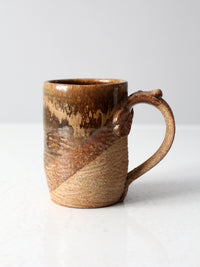 vintage studio pottery mug