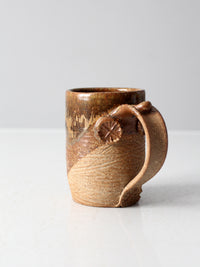 vintage studio pottery mug