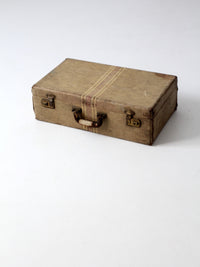 vintage striped suitcase