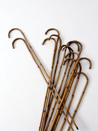 antique bamboo cane collection