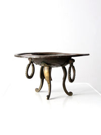 antique copper and brass brazier