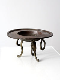 antique copper and brass brazier
