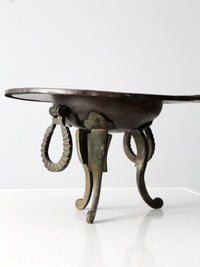 antique copper and brass brazier