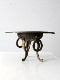 antique copper and brass brazier
