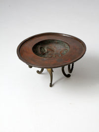 antique copper and brass brazier