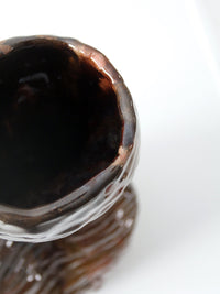 vintage free form studio pottery vase