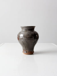 vintage studio pottery vase ca 1975