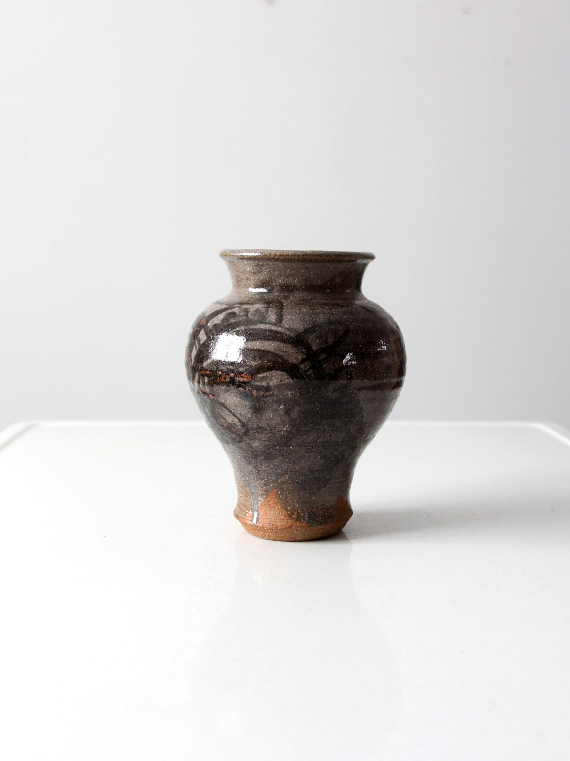 vintage studio pottery vase ca 1975